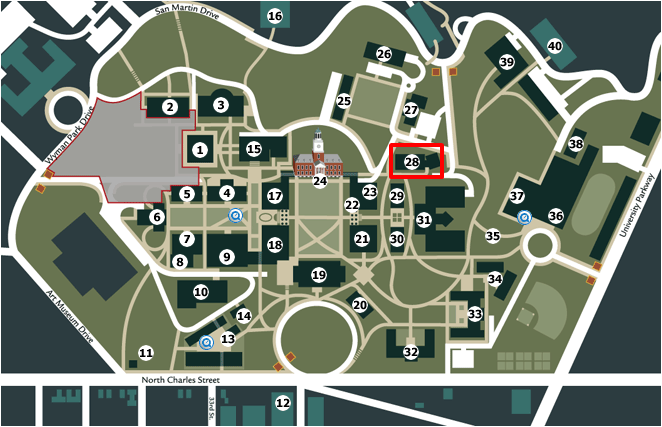 Johns Hopkins University Campus Map - Map